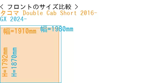 #タコマ Double Cab Short 2016- + GX 2024-